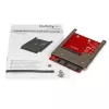 StarTech.com mSATA SSD uz 2,5 collu SATA adaptera pārveidotājs, SATA, mSATA, melna, sarkana, sudraba, CE, FCC, 6 Gbit/s, -40 - 85 °C