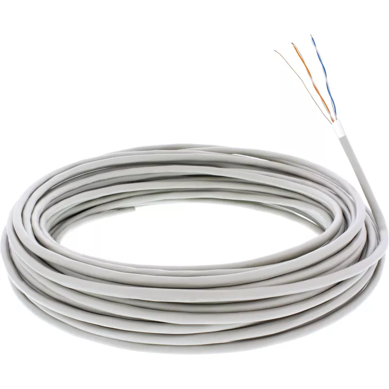 InLine Telephone kabelis 4 wire solid installation 2x2x06mm shielded 25m
