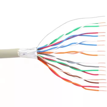 InLine instalācijas telefona kabelis 16 vadiem, ciets, 8x2x0,6mm, ekranēts, 25m