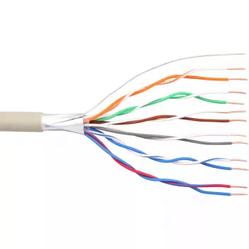 InLine telefona kabelis, 12 vadu, masīva instalācija, 6x2x0,6mm, ekranēts, 25m