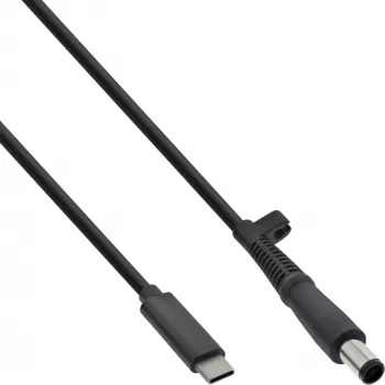 InLine USB-C uz HP piezīmjdatoru (apaļš/liels) uzlādes kabelis, 2 m
