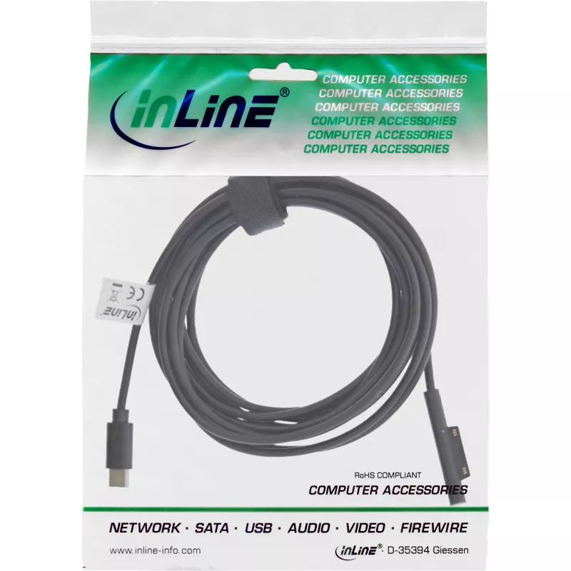 InLine USB-C uz Surface uzlādes kabelis, 1 m