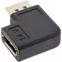 InLine DisplayPort Adaptor DisplayPort male female left leņķveida 17199L