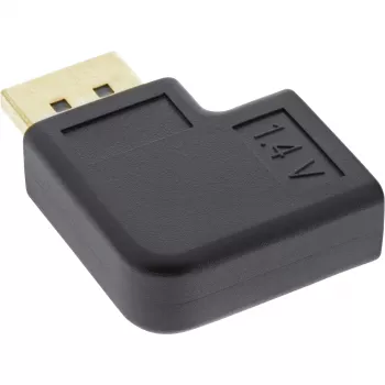 InLine DisplayPort adapteris, DisplayPort vīrišķais / sievišķais, leņķveida