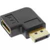 InLine DisplayPort adapteris, DisplayPort vīrišķais / sievišķais, leņķveida