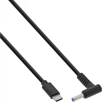 InLine USB-C uz HP piezīmjdatoru (apaļš/mazs) uzlādes kabelis, 2 m