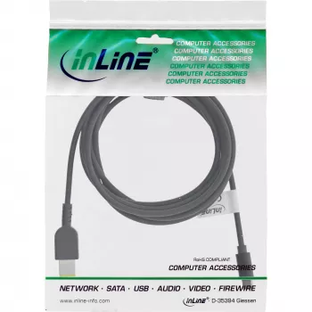 InLine USB-C uz Lenovo klēpjdatoru (taisnstūra) lādēšanas kabelis, 2m