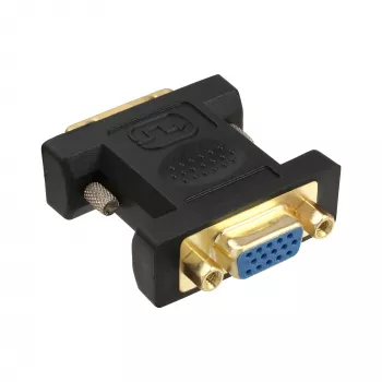 InLine DVI-A adapteris DVI 12+5 vīrišķais uz VGA 15HD sievišķo, apzeltīti kontakti