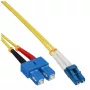 InLine optiskās šķiedras dupleksais kabelis LC/SC 9/125µm OS2 3m 88656N