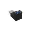 USB 3.0 adapteris Type A spraudnis / A ligzda leņķveida 90° InLine 35300R