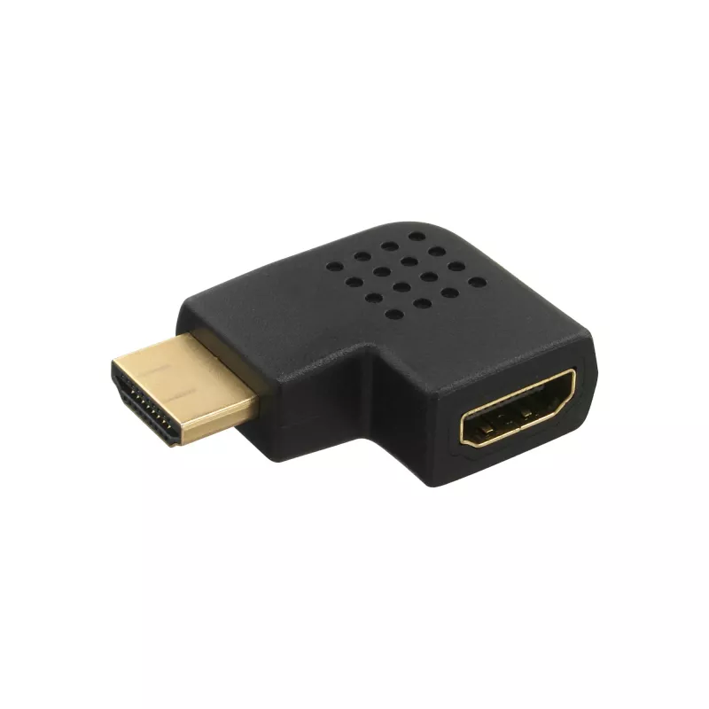 InLine HDMI adapters vīrišķais sievišķais sāniski leņķveida pa labi zeltīti kontakti 17600T
