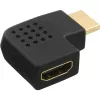 InLine HDMI adapteris, vīrišķais- sievišķais, sānu leņķis pa kreisi, apzeltīts, 17600S