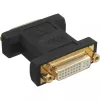InLine DVI-I adapteris digitālais + analogais 24+5 kontaktu spraudnis / kontaktligzda, melns, apzeltīti kontakti