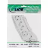 InLine kontaktligzdu sadalītājs, 4 ligzdas, 2x CEE7/3 + 2x Euro CEE 7/16, balts, 1,5 m