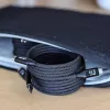 InLine Magnetic USB-C kabelis, USB-C vīr./vīr., 100 W, melns, 1,5 m