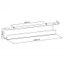 InLine zem galda kabeļu pārvaldības sistēma 23190W — tērauds, balta, 114×600×76 mm