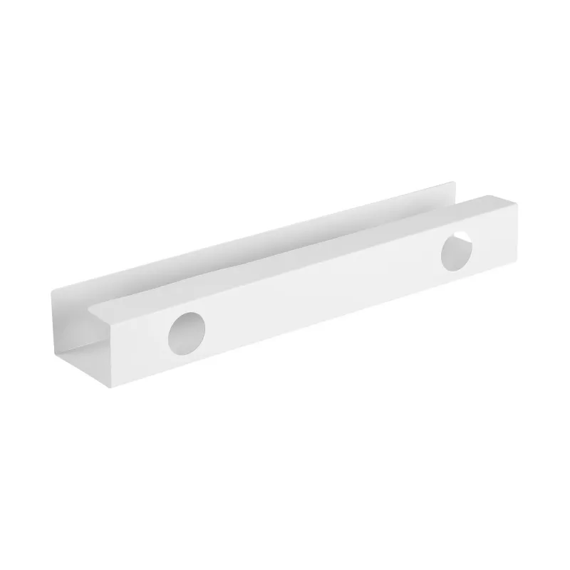 InLine zem galda kabeļu pārvaldības sistēma 23190W — tērauds, balta, 114×600×76 mm