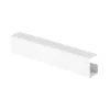 InLine zem galda kabeļu pārvaldības sistēma 23190W — tērauds, balta, 114×600×76 mm