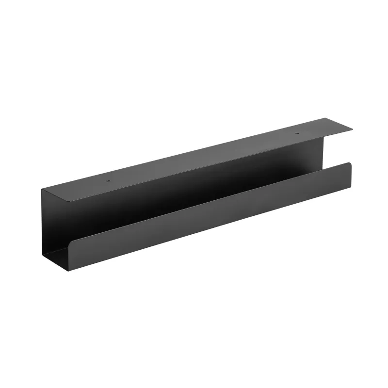 Kabeļu pārvaldības sistēma zem galda InLine 23190B, tērauds, melna, 114×600×76 mm