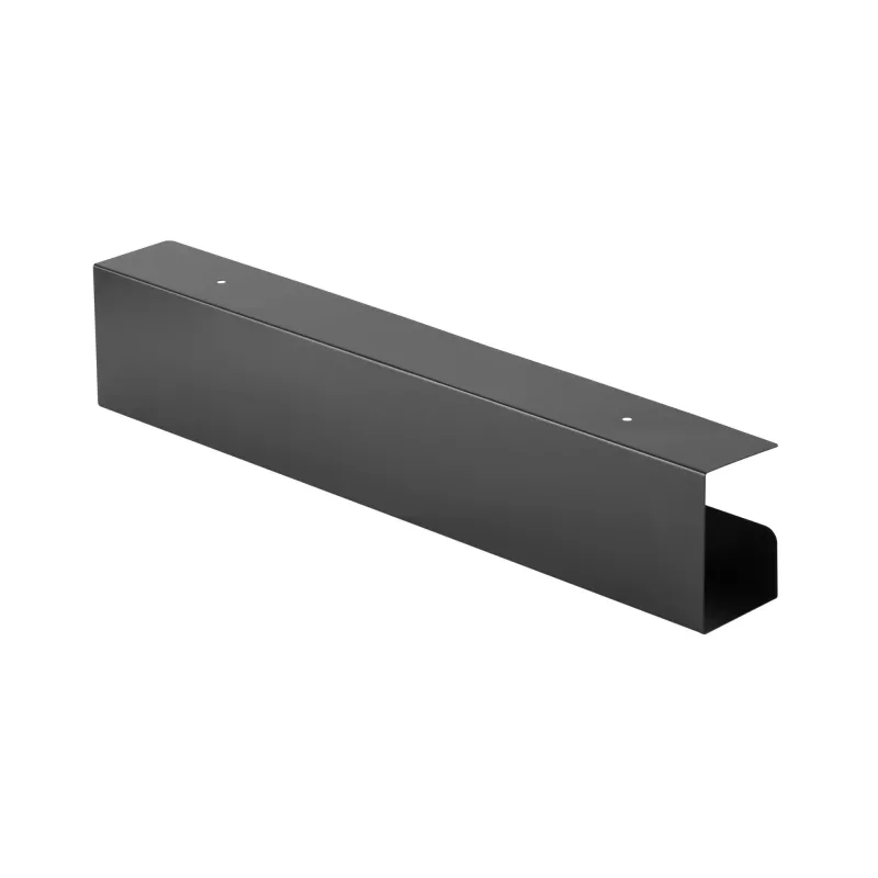 Kabeļu pārvaldības sistēma zem galda InLine 23190B, tērauds, melna, 114×600×76 mm