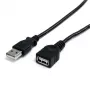 StarTech.com 3 ft melns USB 2.0 pagarinātāja kabelis A uz A — vīrisks/sievišķs
