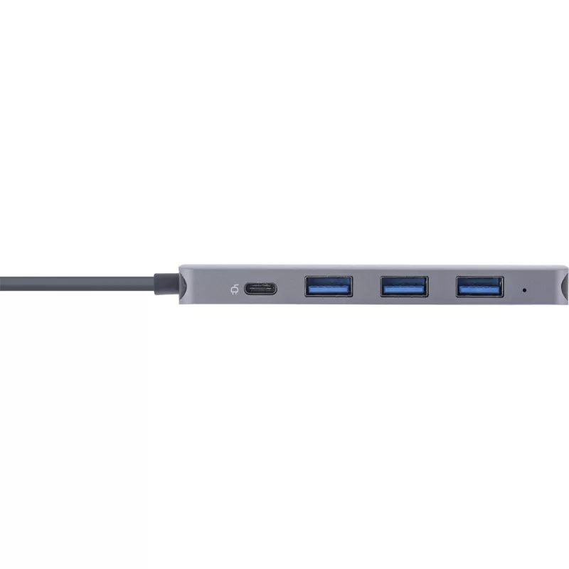 USB Hub InLine USB 3.2 USB-C Multi Hub 4x USB-A 5Gb/s + USB-C (Data/PD 87W)