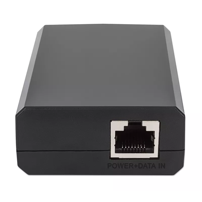 Intellinet PoE sadalītājs ar USB-C izvadi, PoE++ / 4PPoE, Gigabit Ultra, IEEE 802.3bt, RJ45 ieejas un izejas porti, līdz 45 W USB-C izvades ports