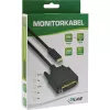 InLine USB displeja kabelis, USB-C vīrieša / DVI vīrieša (DP Alt Mode), melns, 2m