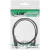 InLine USB Type A spraudnis / Mini-USB vīrišķais 5 kontaktu uz leju leņķī 90° melns 1 m