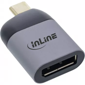 USB displeja pārveidotājs InLine 64106D USB-C vīrišķā uz DisplayPort sievišķo 8K60Hz