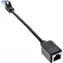 InLine komutācijas kabeļa pagarinātājs, RJ45 aizsargs, S/FTP (PiMf), Cat.6A, 0,2 m