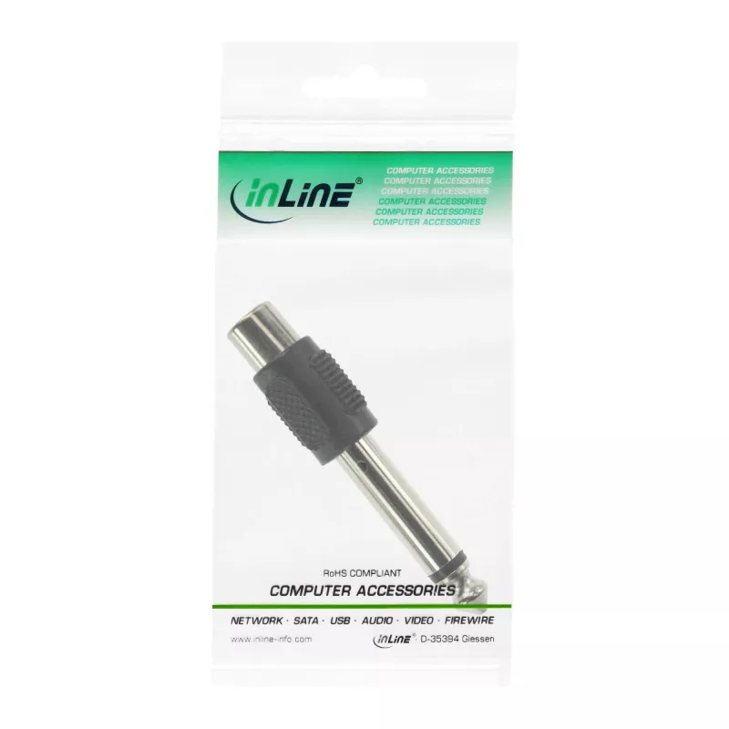 InLine audio adapteris 6,3 mm spraudnis – RCA mono ligzda 99322