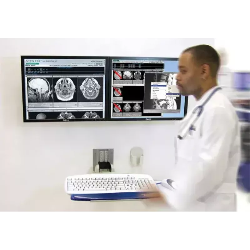 Sienas statīvs Ergotron Neo-Flex diviem monitoriem 61 cm (24 collas) sudraba krāsā