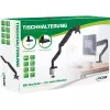 InLine galda stiprinājums ar pacēlumu un USB/audio līdz maks. 82 cm 32 collas 9 kg