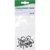 Twist Ties InLine 22 mm, melnas, 10 gab. — kabeļu/vadu stiprinājumi