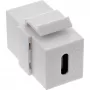 InLine USB 3.1 iespraužamais modulis, USB-C F/F, balts korpuss