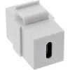 InLine USB 3.1 iespraužamais modulis, USB-C F/F, balts korpuss