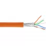 InLine komutācijas kabelis S/FTP PiMF Cat.6A bez halogēna 500 MHz oranžs 100 m
