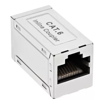 InLine Cat.6 adapters, pilnībā ekranēts, metāla, 2x RJ45 F/F, 1:1