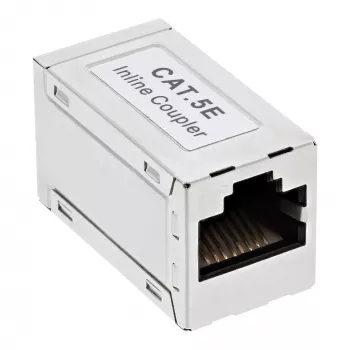 InLine Cat.5e adapters, pilnībā ekranēts, metāla, 2x RJ45 F/F, 1:1