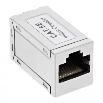 InLine Cat.5e adapters, pilnībā ekranēts, metāla, 2x RJ45 F/F, 1:1