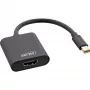 Mini DisplayPort uz HDMI adapteris InLine 4K/60Hz ar audio, alumīnijs, 0,15 m, melns
