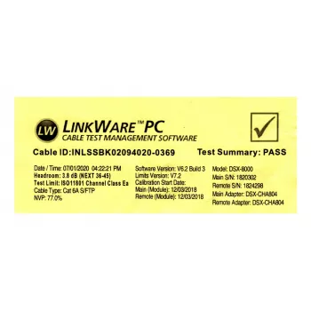 InLine komutācijas kabelis S/FTP PiMF Cat.6A bez halogēna 500 MHz pelēks 25 m