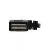 InLine USB 2.0 Smart kabelis leņķveida + reversīvs A tipa vīrišķais/sievišķais, melns, 2 m