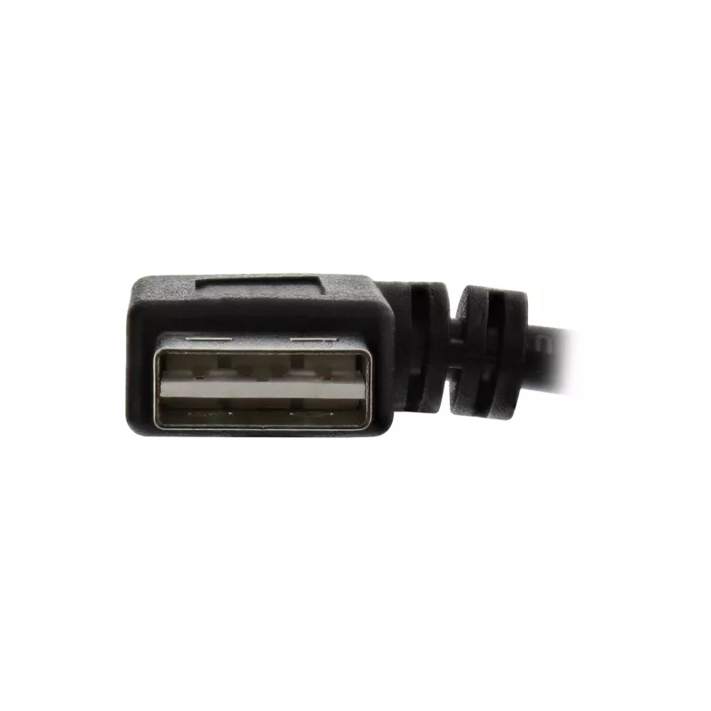 InLine USB 2.0 Smart kabelis leņķveida + abpusēji pagriežams Type A vīrietis / sieviete melns 0,2 m