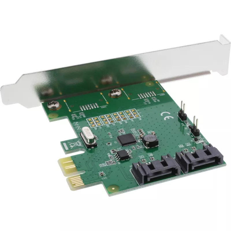 InLine interfeisa karte ar 2 pieslēgvietām SATA 6Gb/s x1 PCIe 2.0 RAID 0 / 1 / SPAN