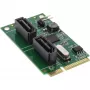 InLine Mini-PCIe 2.0 karte 2x SATA 6Gb/s RAID 0 / 1 / SPAN