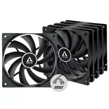 ARCTIC F12 PWM PST - 120 mm PWM korpusa ventilators, ventilators, 12 cm, 230 RPM, 1350 RPM, 0,3 sone, 90,1 m³/h