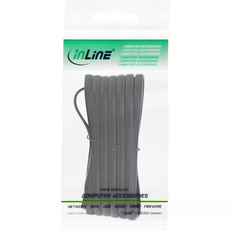 InLine modulārais kabelis RJ12 vīr. / vīr. 6P6C 2m
