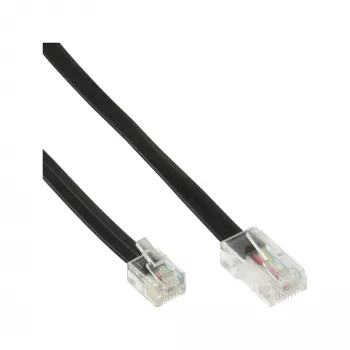 InLine modulārais kabelis RJ45 8P6C uz RJ12 6P6C, vīrietis/vīrietis, 10 m